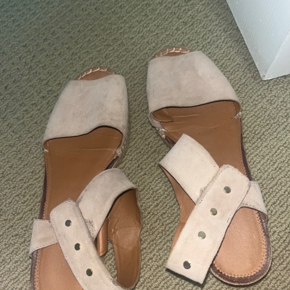 SARTO by Frank Sarto Oak Platform Espadrille Wedge Size 9 - Picture 2 of 3